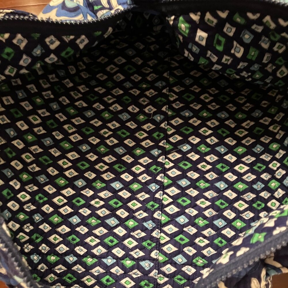 Vera Bradley Small Travel Duffle Bag in Mediterranean Blue - Picture 6 of 9